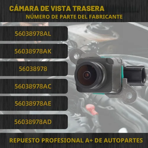 Vista 2 de Cámara de respaldo Dasbecan compatible con Dodge Ram 1500 2500 2013-2017