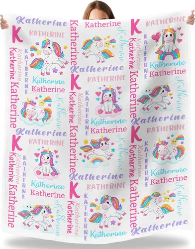 Vista 29 de Artsadd Manta de bebé personalizada para niñas y niños, mantas de bebé personalizadas con nombre, manta personalizada para niños, recién nacidos