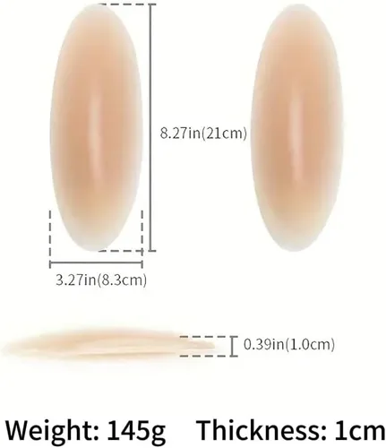 Vista 6 de Almohadillas adhesivas de silicona para pantorrillas, corrector de pantorrillas, suave e invisible para piernas delgadas o torcidas