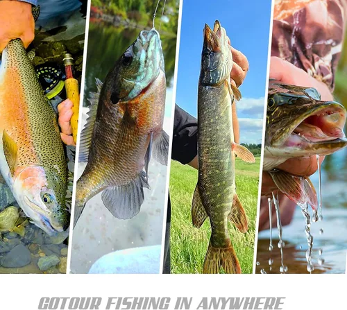 Vista 6 de GOTOUR Fishing Lures for Freshwater or Saltwater, Easy to Use for Family Fishing Beginner and Pros, Most Lifelike Jointed Swimbait，Slow Sinking Bass