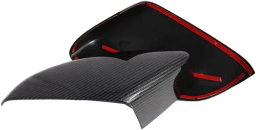 Vista 5 de Accesorios de fibra de carbono para espejo retrovisor lateral de automóvil para Chevrolet Onix 2019-2021