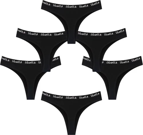 Vista 3 de Tangas de algodón para mujer, con logotipo deportivo, 3207