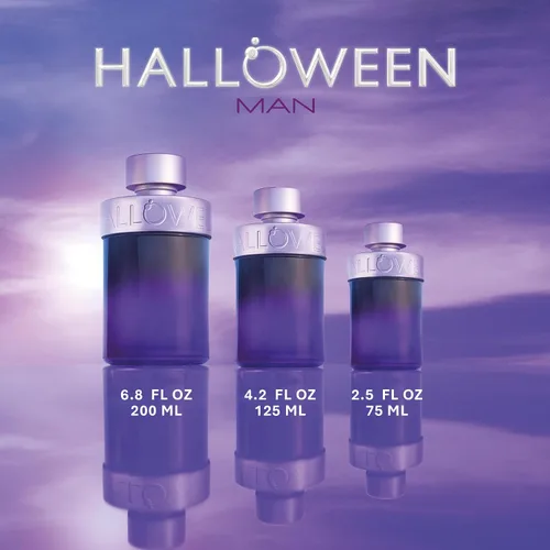 Vista 6 de Eau de Toilette de Halloween Man para hombre, fragancia oriental fresca y amaderada Long-Lasting, Fresh & Masculine Fragrance Spray for Men, for