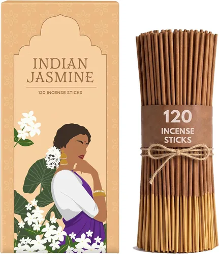 Vista 19 de Folkulture Varillas de incienso (120 varillas) Juego de 6 varillas de incienso con olor a verano para relajación Sin carbón, orgánico, no Huele