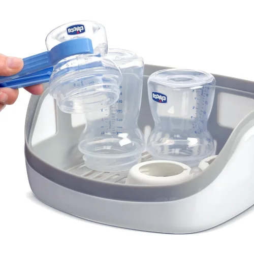 Vista 4 de Esterilizador de vapor para microondas: elimina el 99.9% de la suciedad de forma rápida y natural con el poder del vapor, blanco/gris