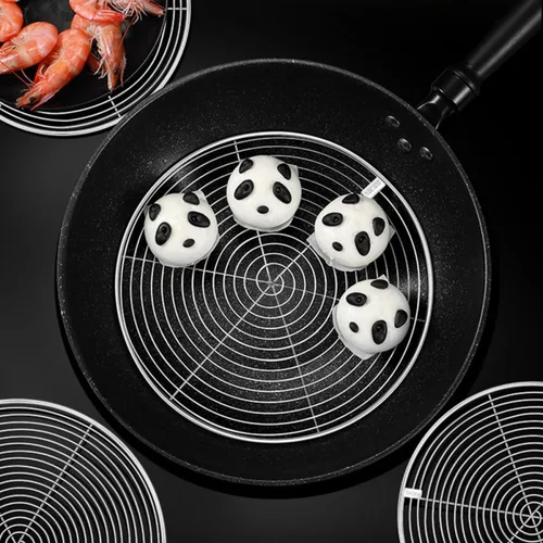 Vista 8 de Estante al vapor de la bandeja de la comida del acero inoxidable, plata