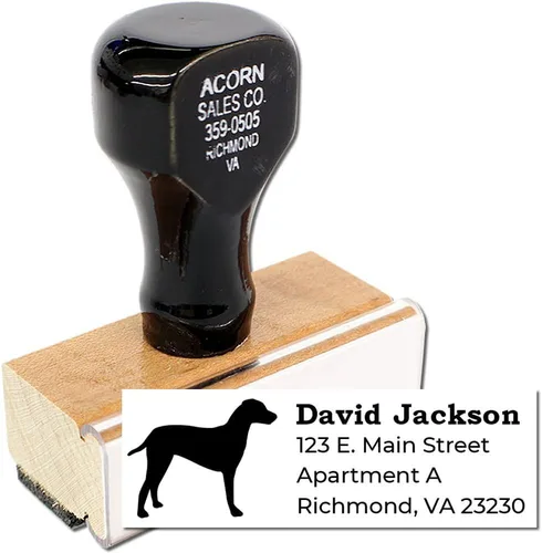 Vista 140 de Airedale Terrier Address Stamp, Custom Airedale Terrier Hand Stamp for Dog Lovers, Duo Rubber Return Address for Pet Owners Montaje manual Duo