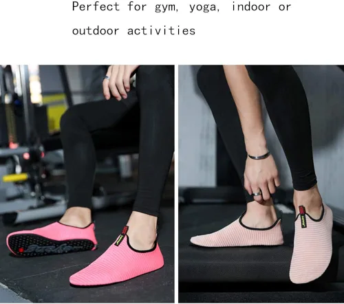 Vista 7 de Leyang - Zapatos acuáticos para mujer hombre niños para deportes de agua secado rápido para natación yoga aeróbic surf