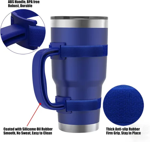 Vista 4 de Mango de vaso ajustable para YETI de 20 onzas, 30 onzas, 40 onzas, 20 onzas a 44 onzas RTIC, Ozark Trail, Simple Modern, SIC, SUNWILL, Tervis, Beast