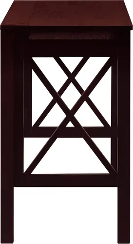 Vista 16 de Casual Home Montego - Escritorio plegable con bandeja extraíble, color espresso