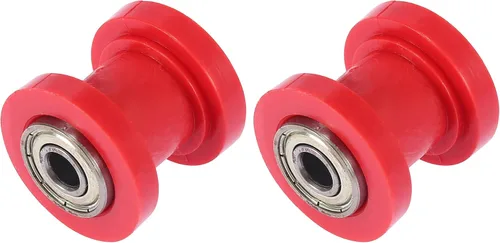 Vista 8 de Motoforti 2 piezas 0.315 in cadena tensor rodillo deslizante polea rueda loca para motocicletas azul