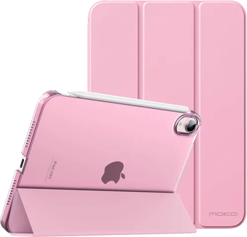 Vista 26 de MoKo Funda para iPad mini 7 (A17 Pro) Generación 2024, Funda para iPad mini 6 2021, Funda Protectora Delgada y Ligera de 8.3 Pulgadas con Carcasa