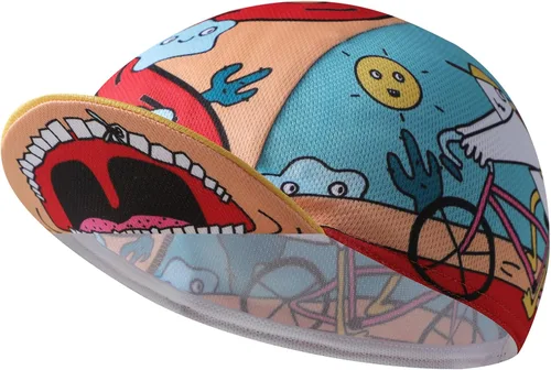 Vista 13 de Funny - Gorra de ciclismo de poliéster para ciclismo, forro de casco transpirable y absorción de sudor B11