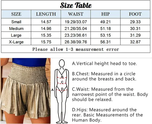 Vista 5 de Pantalones cortos fruncidos de lentejuelas metálicas de cintura alta para mujer, con volantes plisados y brillantes