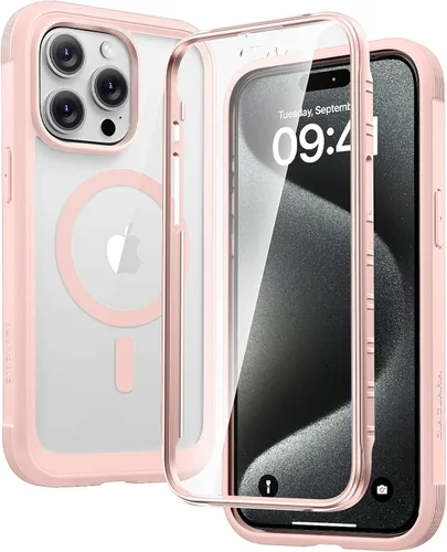 Vista 238 de Carcasa Diaclara diseñada para iPhone 12/12 Pro, carcasa completa resistente con protector de pantalla táctil y antiarañazos integrado, carcasa
