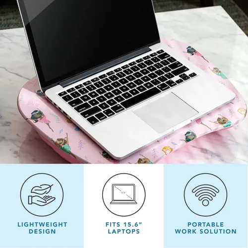 Vista 2 de LAPGEAR MyStyle - Escritorio portátil con cojín, bailarina, se adapta a portátiles de hasta 15.6 pulgadas, estilo n.º 45324