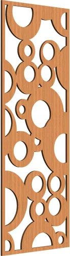 Vista 59 de 9 3/8"W x 24 3/8"H x 1/4"T Farwell Decorativos Paneles de Pared de Madera Calado, Hickory
