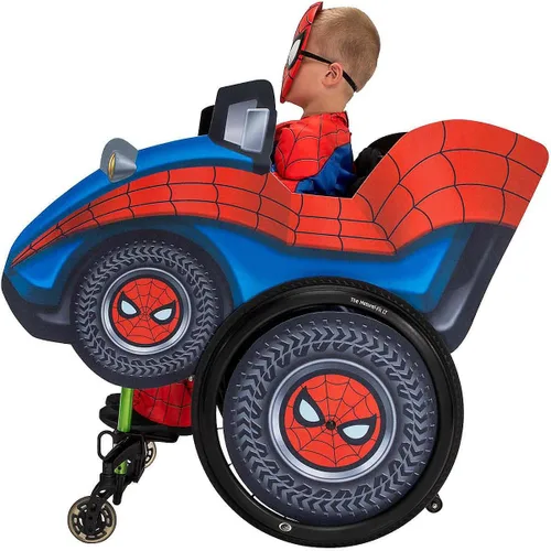 Vista 3 de Marvel Spider-Man - Accesorio para silla de ruedas infantil, Rojo