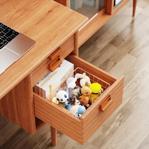 Vista 4 de iSPECLE - Cestas organizadoras metálicas con asas para almacenamiento de alimentos, cocina, despensa, baño, lavandería, habitación, armario
