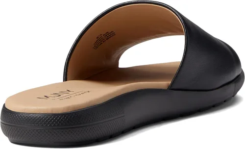 Vista 15 de Marc Joseph New York Sandalias planas de cuero genuino para mujer, puntera abierta, sin espalda, cómodas, ligeras, suela de EVA, a la moda, sin