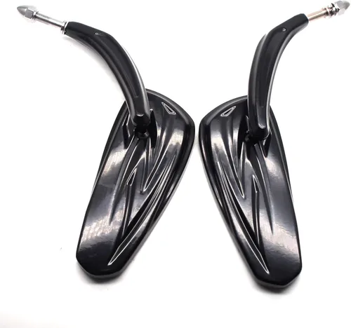 Vista 7 de MZS Espejos retrovisores para motocicleta compatibles con Sportster Softail Road King Street Electra Glide Dyna Ultra Fat Bob Sport Low Rider