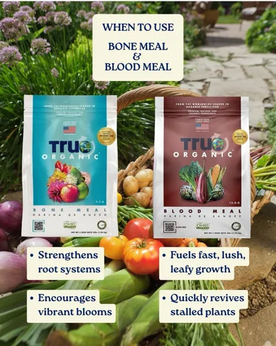 Vista 10 de True Organic Harina de sangre: fertilizante orgánico con alto contenido de nitrógeno para un rápido crecimiento vegetativo, bolsa de 3 libras cubre