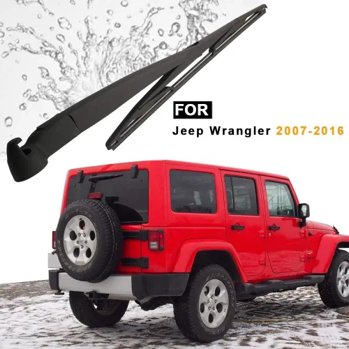 Vista 6 de Brazo de escobilla limpiaparabrisas trasero de repuesto para Jeep Wrangler JK 2007-2017 - Accesorios de fábrica OEM Compatible con Jeep Wrangler