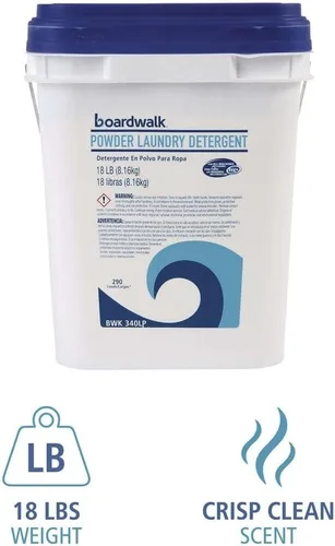 Vista 7 de Boardwalk Detergente en polvo para ropa 340LP, Summer Breeze, cubo de 18 libras