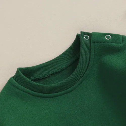 Vista 5 de Ehfomius Sudadera de gran tamaño para bebé niño y niña, suéter grueso de manga larga, suéter sin botones, ropa cálida de invierno
