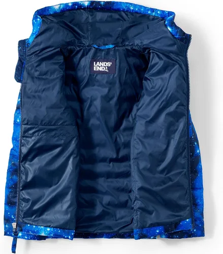 Vista 4 de Lands' End Chaqueta con capucha plegable ThermoPlume para niños
