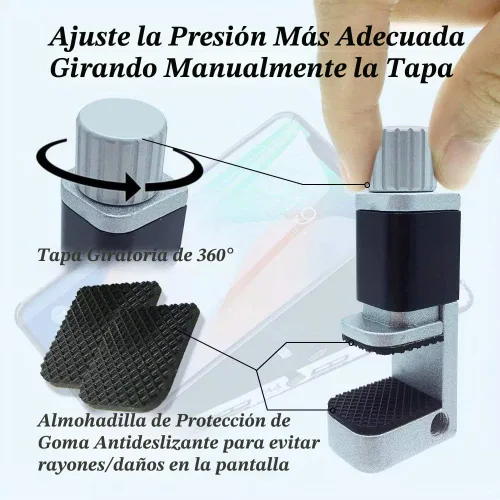 Vista 3 de Abrazadera de reparación de teléfono, 4 piezas para reparación de pantalla, sujeción ajustable, soporte de clip para iPhone, herramienta