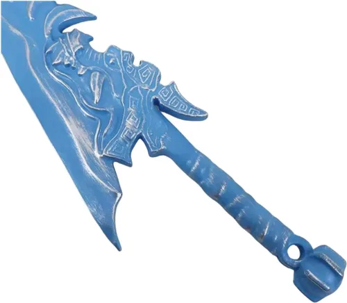 Vista 3 de damdos Espada de cosplay de Halloween para Ne Zha 2 periféricos Ao Guang, espadas Ao Guang de 34 pulgadas con cuchillo de dientes de dragón