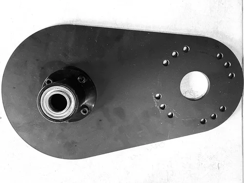 Vista 4 de Kit de convertidor de par Go Kart serie 40 – Placa trasera de montaje atornillable, conductor de 1", polea accionada, correa, accesorios de montaje