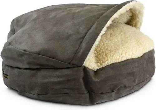 Vista 33 de Snoozer Cama Ortopédica de Lujo Estilo Cueva para Mascotas, Pequeña, Antracita For small sized pets, Removable washable cover, Calming covered dog