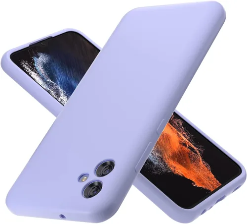 Vista 8 de Funda para Galaxy A04E de 6.5 pulgadas, silicona líquida suave protectora y forro de microfibra antiarañazos, a prueba de golpes, compatible