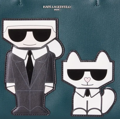 Vista 3 de Karl Lagerfeld Paris Bolso Hb para mujer, AlmdKhkSlvr, talla única de EE. UU, AlmdKhkSlvr