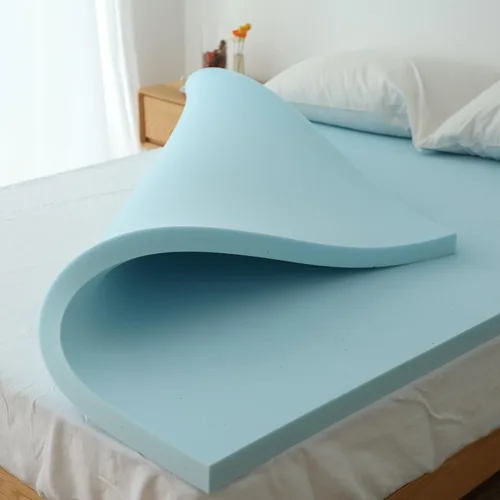Vista 7 de Simple&Opulence Cubrecolchón de espuma viscoelástica de 2 pulgadas, con infusión de gel refrescante para aliviar el dolor de espalda, ventilado