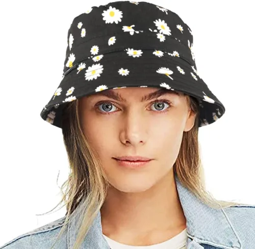Vista 23 de Sombrero de pescador de algodón lavado de lona para mujer, estilo pescador, verano, playa, sol