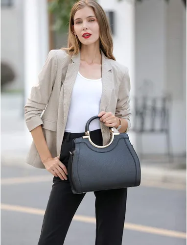 Vista 7 de LJOSEIND Bolsos de diseñador para mujer, bolsos de hombro estructurados