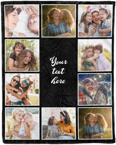 Vista 10 de D-Story Regalos para mamá, regalo para el día de la madre de parte de hija e hijo, manta de franela suave regalo para mamás Navidad, manta de cama