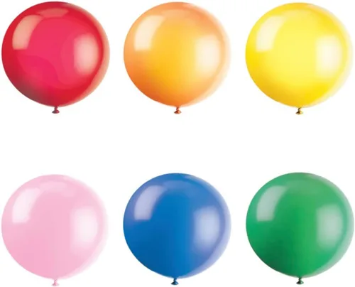Vista 9 de Globos gigantes de látex de color azul y 36 pulgadas, 36", Azul fresco