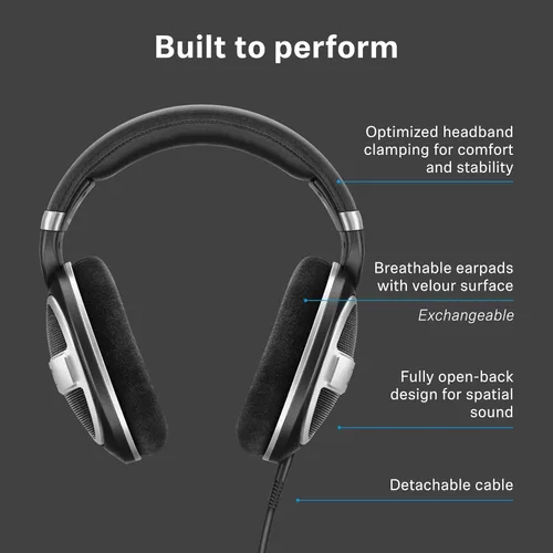 Vista 8 de Sennheiser HD 599SE Auriculares audiófilos con cable de espalda abierta Negro