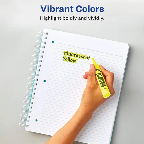 Vista 4 de Marcadores fluorescentes para escritorio HI-LITER, Naranja fluorescente