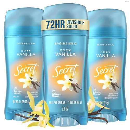 Vista 16 de Secret Fresh Desodorante antitranspirante para mujer, protección transpirable contra el sudor y el olor, frescura instantánea y suave, mineral