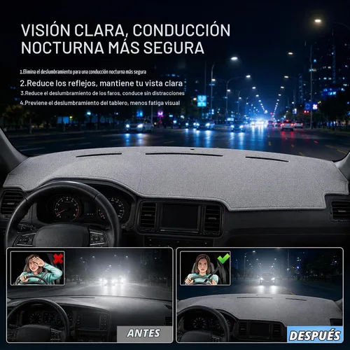 Vista 4 de Tapete para cubierta de salpicadero compatible con Chevy Silverado GMC Sierra 99-06, Chevy Suburban Tahoe GMC Yukon/XL 00-06, Chevy Avalanche 01-06