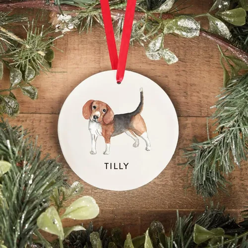 Vista 15 de Adorno personalizado para perro, adorno de Navidad personalizado Golden Retriever, regalos personalizados para amantes de las mascotas, regalos