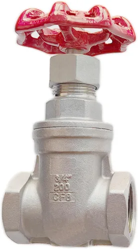 Vista 8 de Válvula de compuerta de acero inoxidable 304, válvula de globo rotativa roscada hembra de acero inoxidable NPT de 1/2 "para interruptores de flujo
