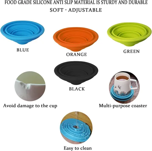 Vista 6 de Apilador de Tazas Organizador de Estante para Armario de Cocina para Organización de Alacena y Despensa - Solución de Almacenamiento Expandible