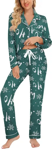 Vista 12 de Leikar Button Up Pajamas For Women Long Sleeve Viscose Soft Pjs Lounge bean paste