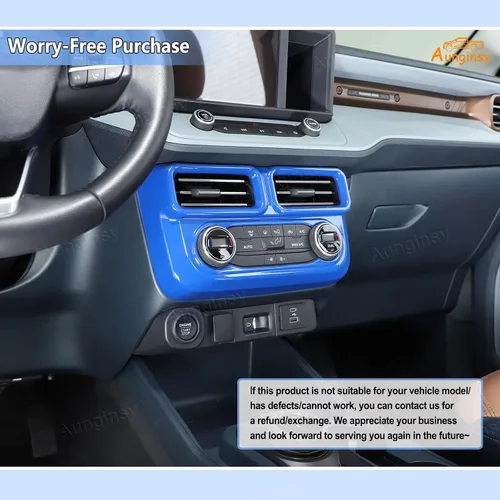 Vista 6 de Aunginsy Cubierta de salida de aire para consola central, compatible con Ford Maverick 2022-2024, control central de automóvil, panel de interruptor